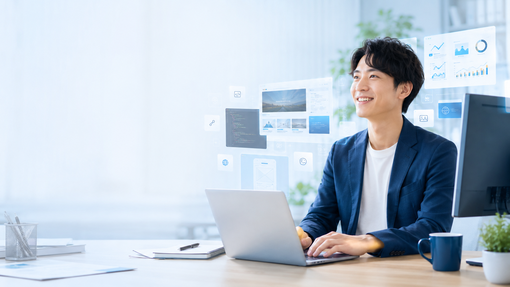ITスキルを身につけ条件面の向上を目指すイメージ
