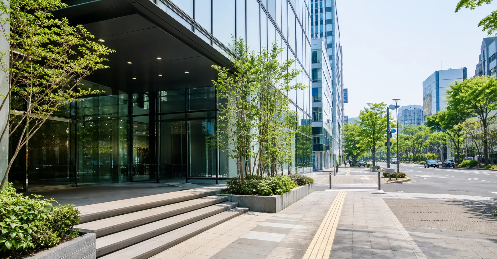 仙台の街で事業を運営する会社イメージ